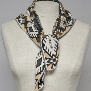 JAEGER Neutral Tones 24"x26.5" Silk Scarf